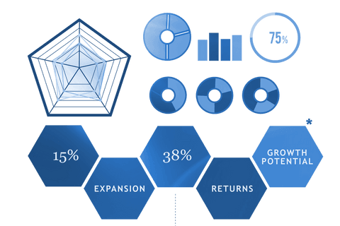 transparent data graphics and icons illustrating business trends - Download Free Stock Videos Pikwizard.com