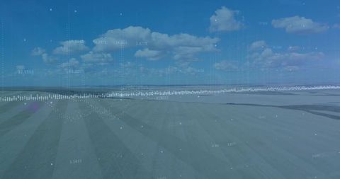 Digital Agriculture Technology Visualization Over Farmland