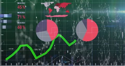 Analyzing Global Financial Data with Interactive Technology Panels - Download Free Stock Images Pikwizard.com