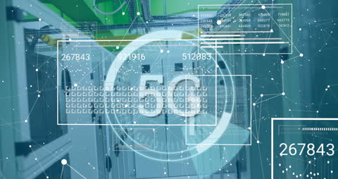 5G Digital Interface with High-Tech Data Visualization