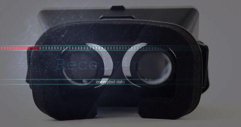 Virtual Reality Headset with Digital Data Overlay