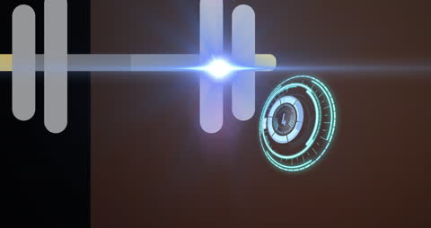 Futuristic Technology Interface with Glow Elements