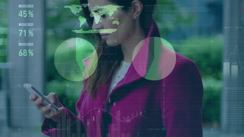 Conceptual Animation of Data Processing Overlay on Schoolchildren