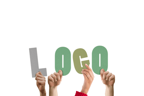 hands holding logo text on transparent background for brand design - Download Free Stock Videos Pikwizard.com