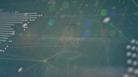 6G Technology and Global Networking Interface Background Concept