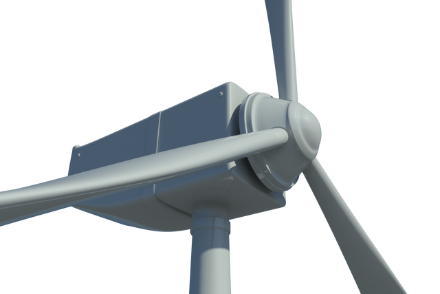 Close-up of a Wind Turbine on Transparent Background Showcasing Renewable Energy - Download Free Stock Videos Pikwizard.com