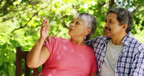 Senior Asian Couple Sharing a Joyful Moment Outdoors - Download Free Stock Images Pikwizard.com