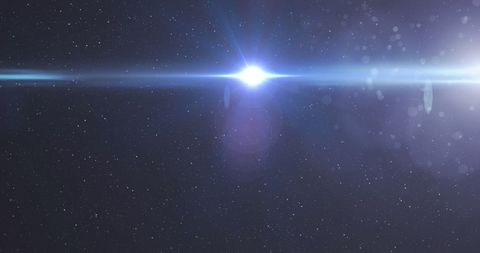 Blue Light Ray in Starry Night Sky - Download Free Stock Images Pikwizard.com