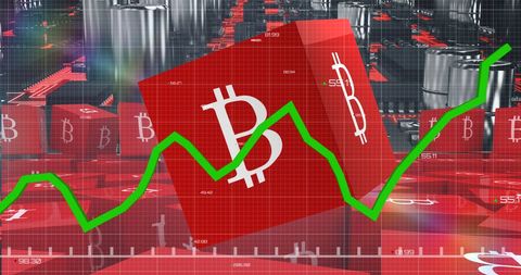 Bitcoin Symbol High Tech Cryptocurrency Finance Concept - Download Free Stock Images Pikwizard.com