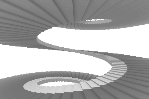 transparent spiral staircase vector on white background - Download Free Stock Videos Pikwizard.com