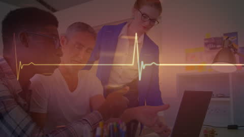 Diverse Team Collaborating with Technology and Innovation Concepts