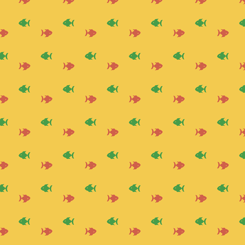 Transparent Fish Pattern on Yellow Background with Splash of Color - Download Free Stock Videos Pikwizard.com