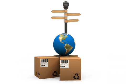 transparent boxes around globe by empty road signpost - Download Free Stock Videos Pikwizard.com