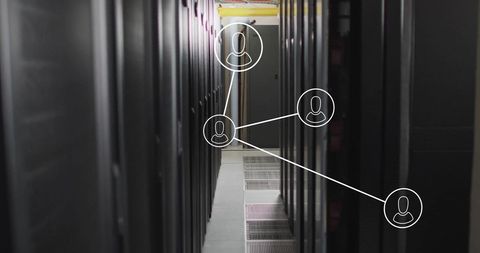 Global Data Network and Server Connections