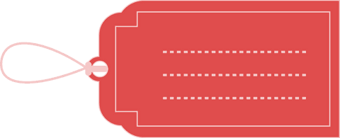 Red Label Card with Editable Text Lines on Transparent Background - Download Free Stock Videos Pikwizard.com