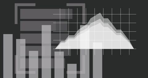 Abstract Finance Chart with Rising Bars and Data Analysis - Download Free Stock Images Pikwizard.com