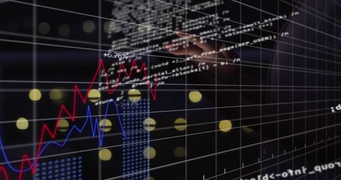 Digital Financial Data Analysis with Graphs and Interactions - Download Free Stock Images Pikwizard.com