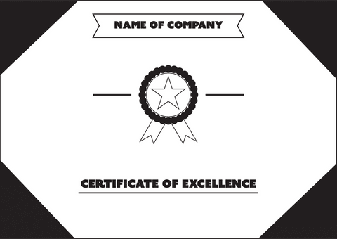 transparent certificate of excellence template design - Download Free Stock Videos Pikwizard.com