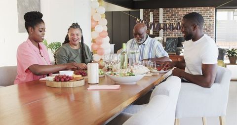 Retirement Celebration with Family Gathering and Meal Sharing