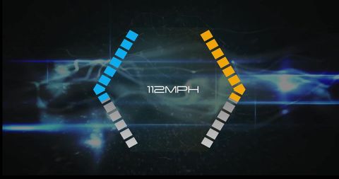 Digital Interface with Growing Speed Metric over Light Trails