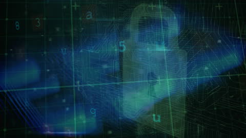 Digital Security Padlock and Data Matrix