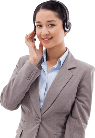transparent professional customer service operator with headset - Download Free Stock Videos Pikwizard.com