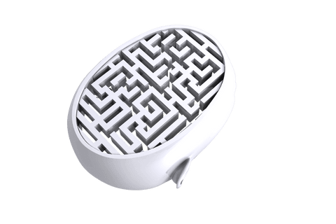 3d white maze overlaying open mind on transparent background - Download Free Stock Videos Pikwizard.com