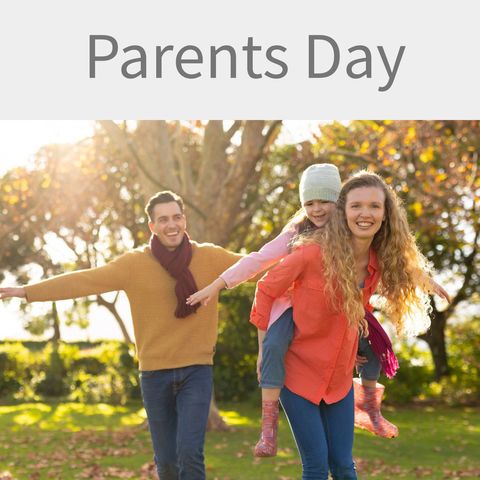 happy family playing outdoors on parents day - Download Free Stock Templates Pikwizard.com