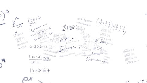 Animated Mathematical Formulas with Data Processing