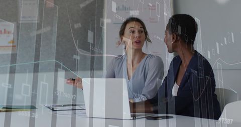 Diverse Female Team Collaborating in Modern Business Office - Download Free Stock Images Pikwizard.com