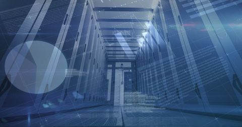 Digital Financial Data Processing in a Modern Server Room - Download Free Stock Images Pikwizard.com