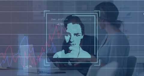 Businesswomen Analyzing Digital Data with Graphs and Profiles - Download Free Stock Images Pikwizard.com