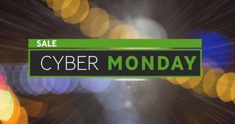Cyber monday sale digital promotional banner