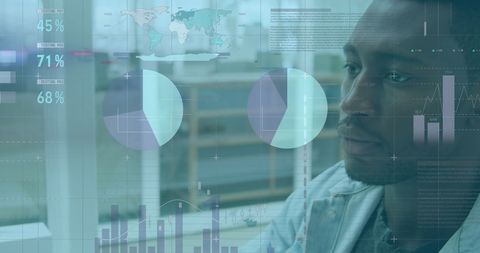 Futuristic Financial Analysis with Data Visuals - Download Free Stock Images Pikwizard.com