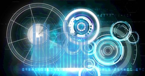 Futuristic Data Visualization and Digital Interfaces - Download Free Stock Images Pikwizard.com