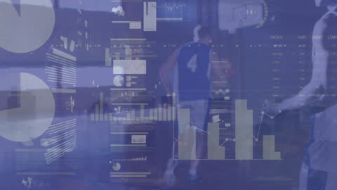 Basketball Game with Integrated Data Visualizations