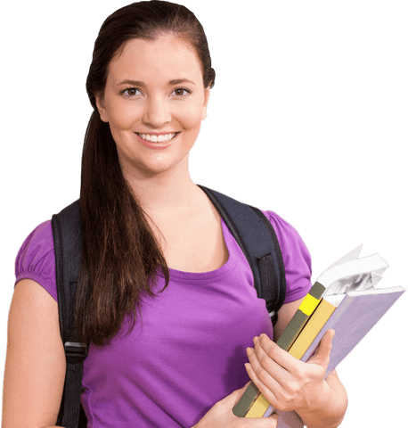 smiling young woman with books on transparent background - Download Free Stock Videos Pikwizard.com