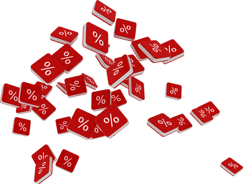 floating transparent rectangles with white percent signs - Download Free Stock Videos Pikwizard.com