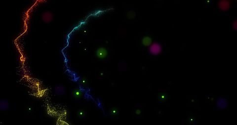 Vibrant Colorful Light Trails on Black Background - Download Free Stock Images Pikwizard.com
