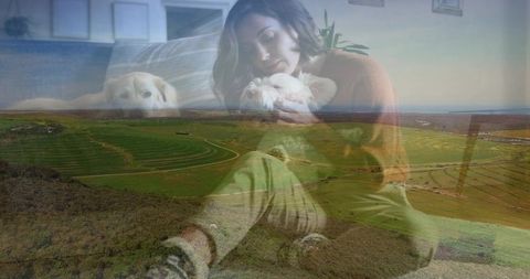 Contrasting Comfort: Cozy Home Amid Expansive Fields