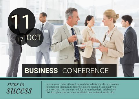 business conference networking during professional event - Download Free Stock Templates Pikwizard.com