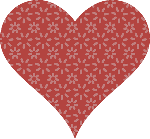 Patterned Red Heart on Transparent Background for Valentine's - Download Free Stock Videos Pikwizard.com