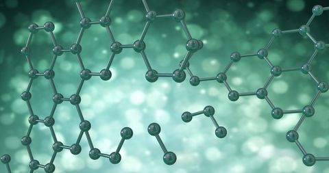 3d molecular structure on vibrant green background - Download Free Stock Images Pikwizard.com