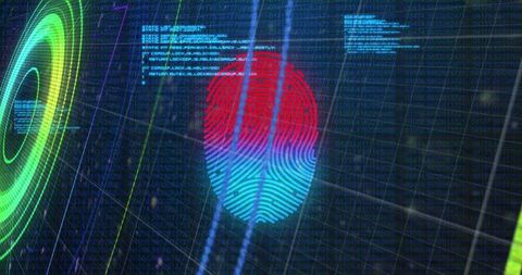 futuristic digital fingerprint scanning - Download Free Stock Images Pikwizard.com