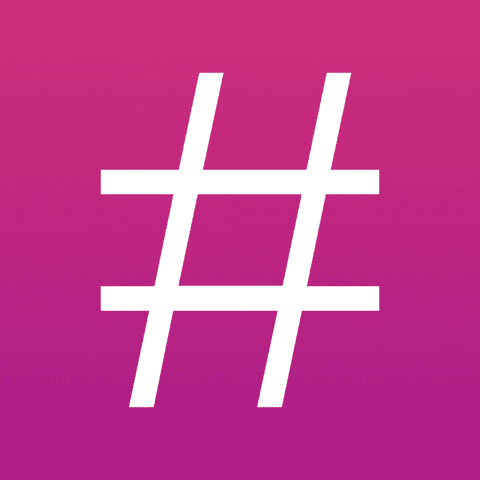 white hashtag symbol on transparent background - Download Free Stock Videos Pikwizard.com