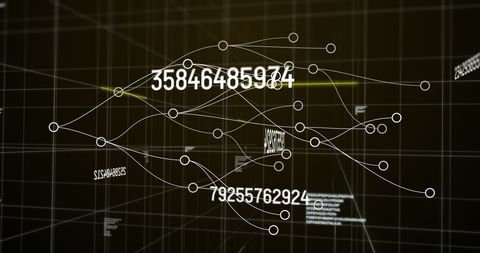 Network Connections with Data Glowing Visualization - Download Free Stock Images Pikwizard.com
