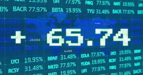 Digital Financial Data Display with Streaming Statistics