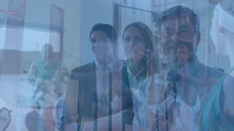 Business Team Planning Success Intertwined with Basketball Skill Elements