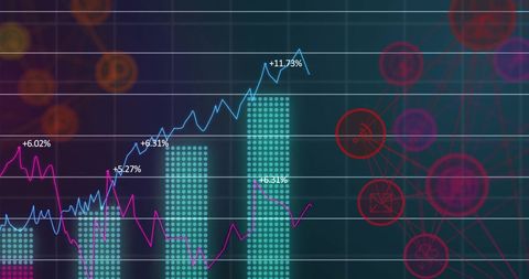 Financial Data Analysis with Graph and Connectivity - Download Free Stock Images Pikwizard.com