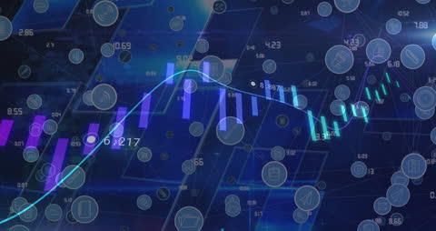 Futuristic Data Processing and Analysis Illustration